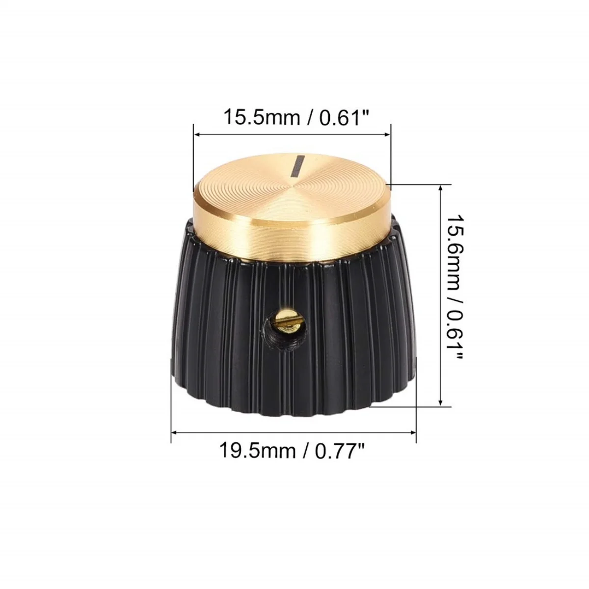 Miwayer 5/10/20 Pcs Guitar Amplifier AMP Knobs 6.35MM Potentiometer Knob  Cap Knobs/ for Amplifie&Electric Guitar Pedal