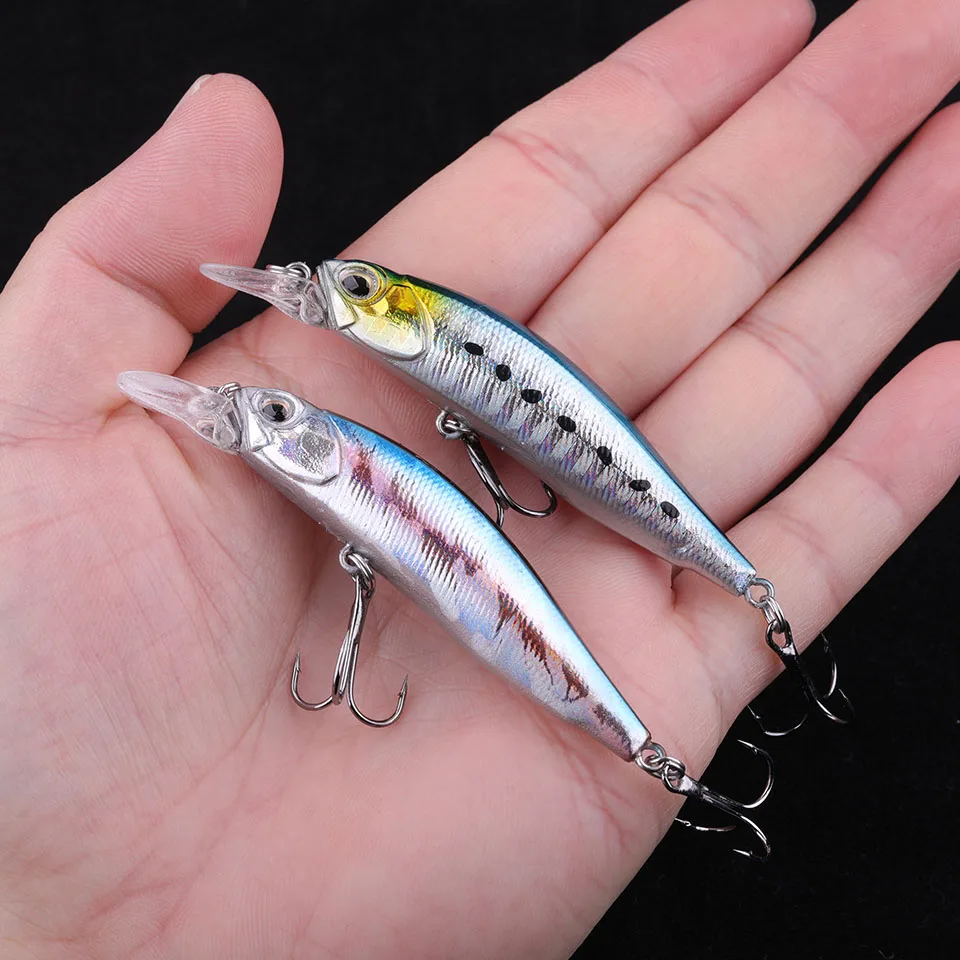 WALK FISH 1PCS Minnow Fishing Lure 75MM/5.3G Suspending Hard Bait Artificial Professional Wobblers Swimbait Japanese Winter