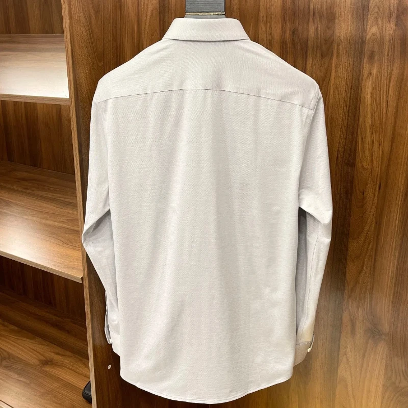 Top Quality Cotton Top Tees Casual Shirt Men's Long Sleeve Shirts Men's Fashion Shirt Male Shirt Men's Clothing Clothes