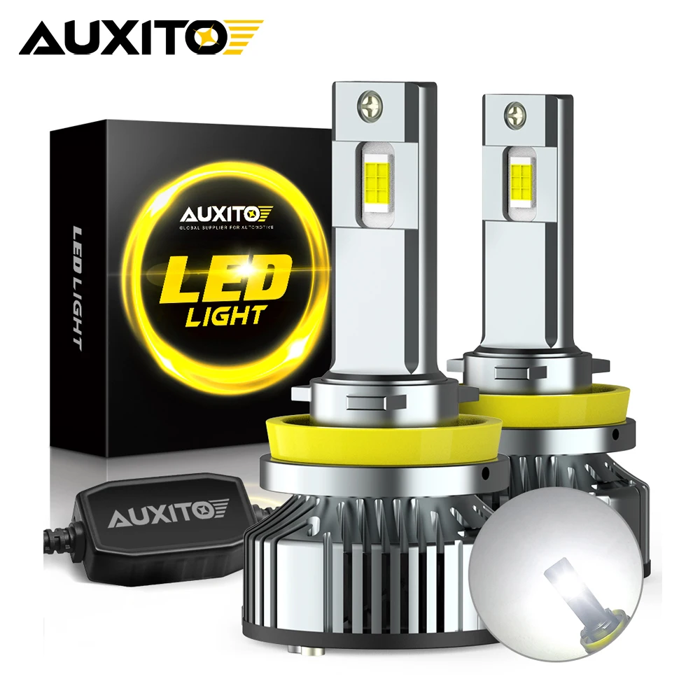 AUXITO 2x 25000LM H8 H11 LED Head Light CANBUS 9012 HIR2 9005 H13 LED Headlight Bulb For VW BMW Mercedes W211 W204 Toyota Mazda