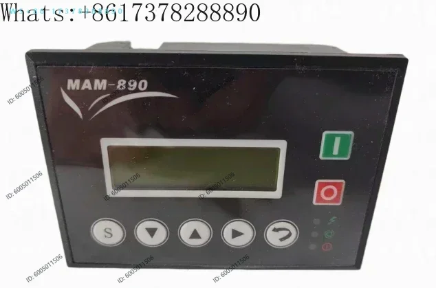 Red Five-Ring Screw Air Compressor Controller MAM-890 All-in-One Panel/Display provides password