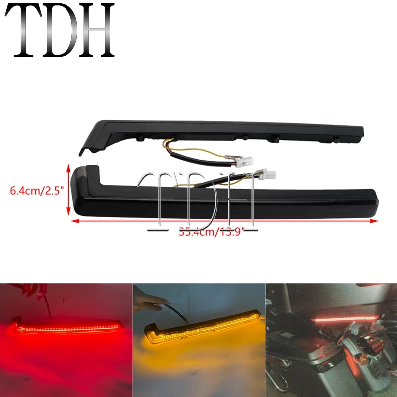Moto Tour Pack Accent panneau latéral lumière LED feux de course pour Harley Touring Electra Street Road Glide Road King 2006-Up Moto Tour Pack Accent panneau latéral lumière LED feux de course pour Harley Touring Electra Street Road Glide Road King 2006-Up