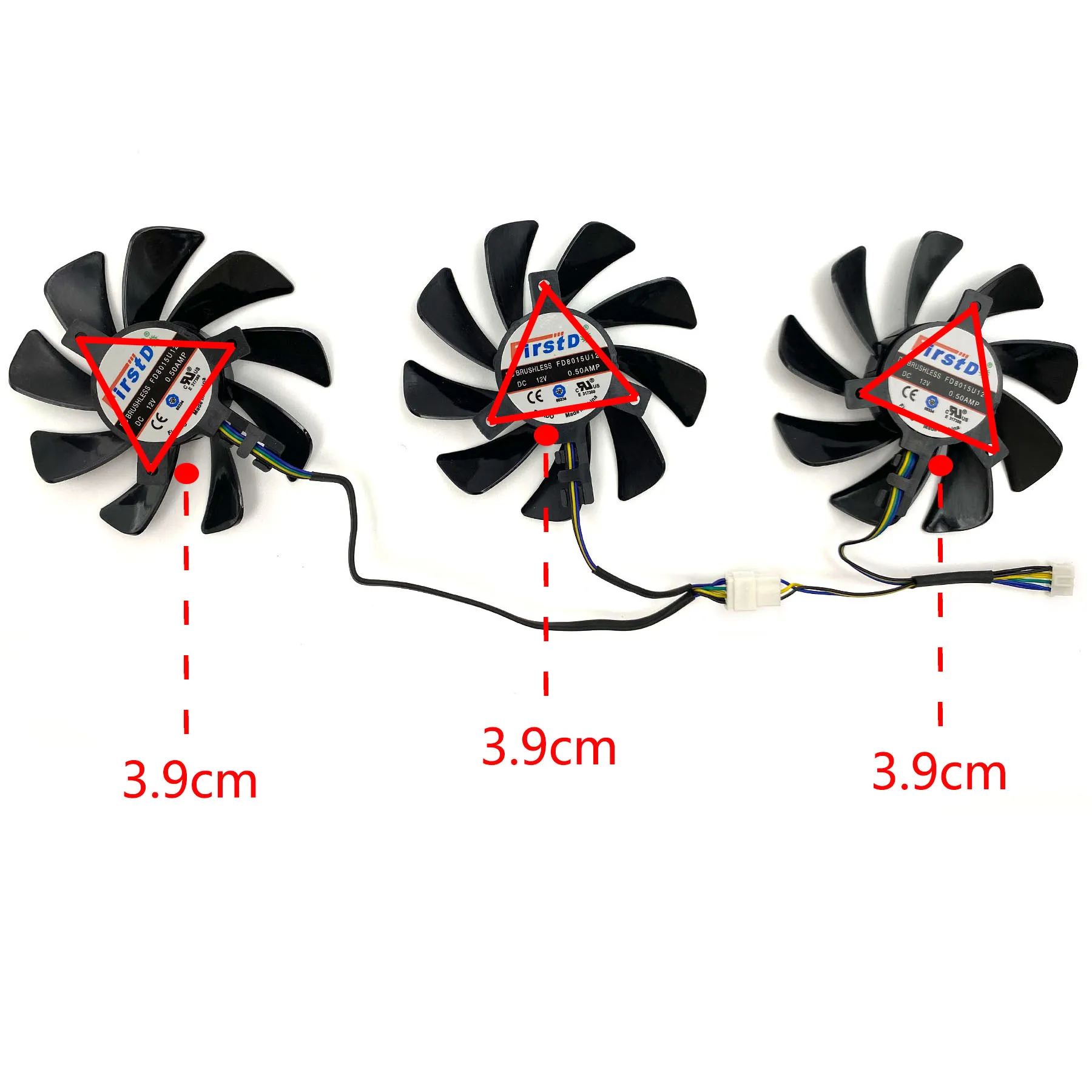 Новый запасной вентилятор для видеокарты POWERCOLOR Radeon RX5700 5700XT Red Devil