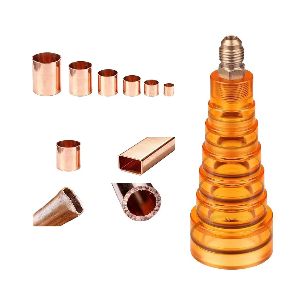 Orange Nitrogen Purge Boot 1/4in For HVAC Brazing, Low Pressure Purging Tool For Copper Tubing Refrigeration