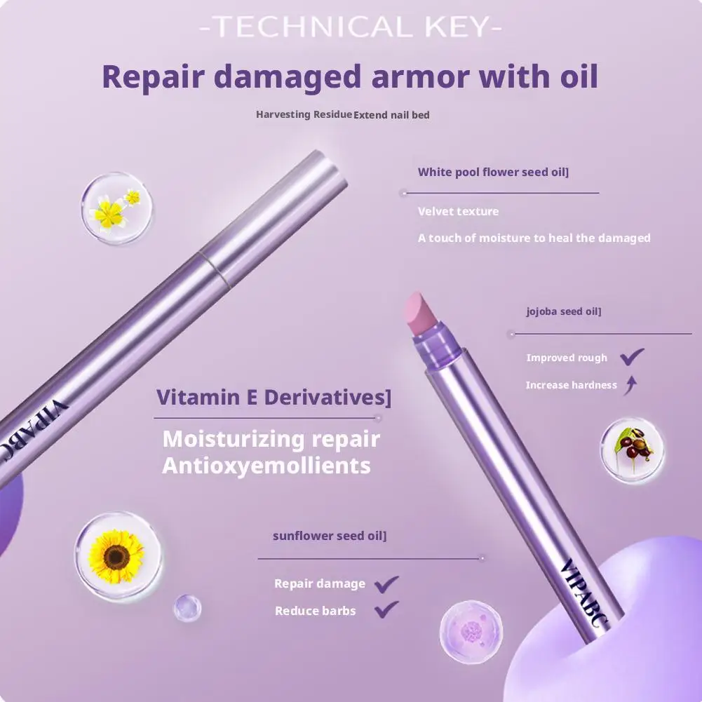 3 in 1 에센스 네일 큐티클 오일 펜, 손톱 모서리 건조하고 손상된 손톱에 수분을 공급하고 큐티클 제거, 네일 케어 매니큐어 도구