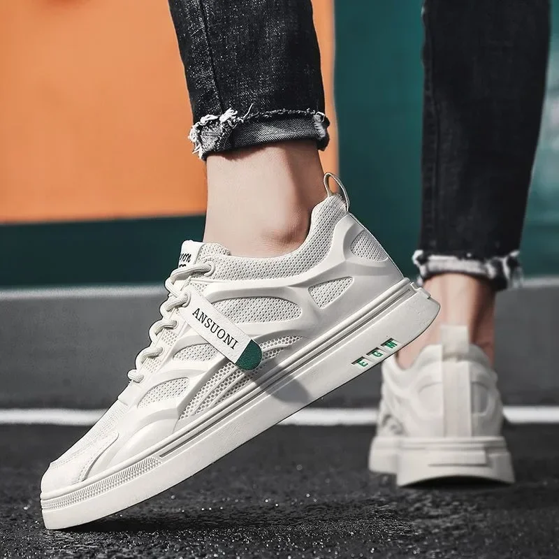 Mode Mannen Casual Schoenen Zomer Ademend Slijtvaste Heren Sneakers Veelzijdige Lichtgewicht Antislip Platform Tennisschoenen