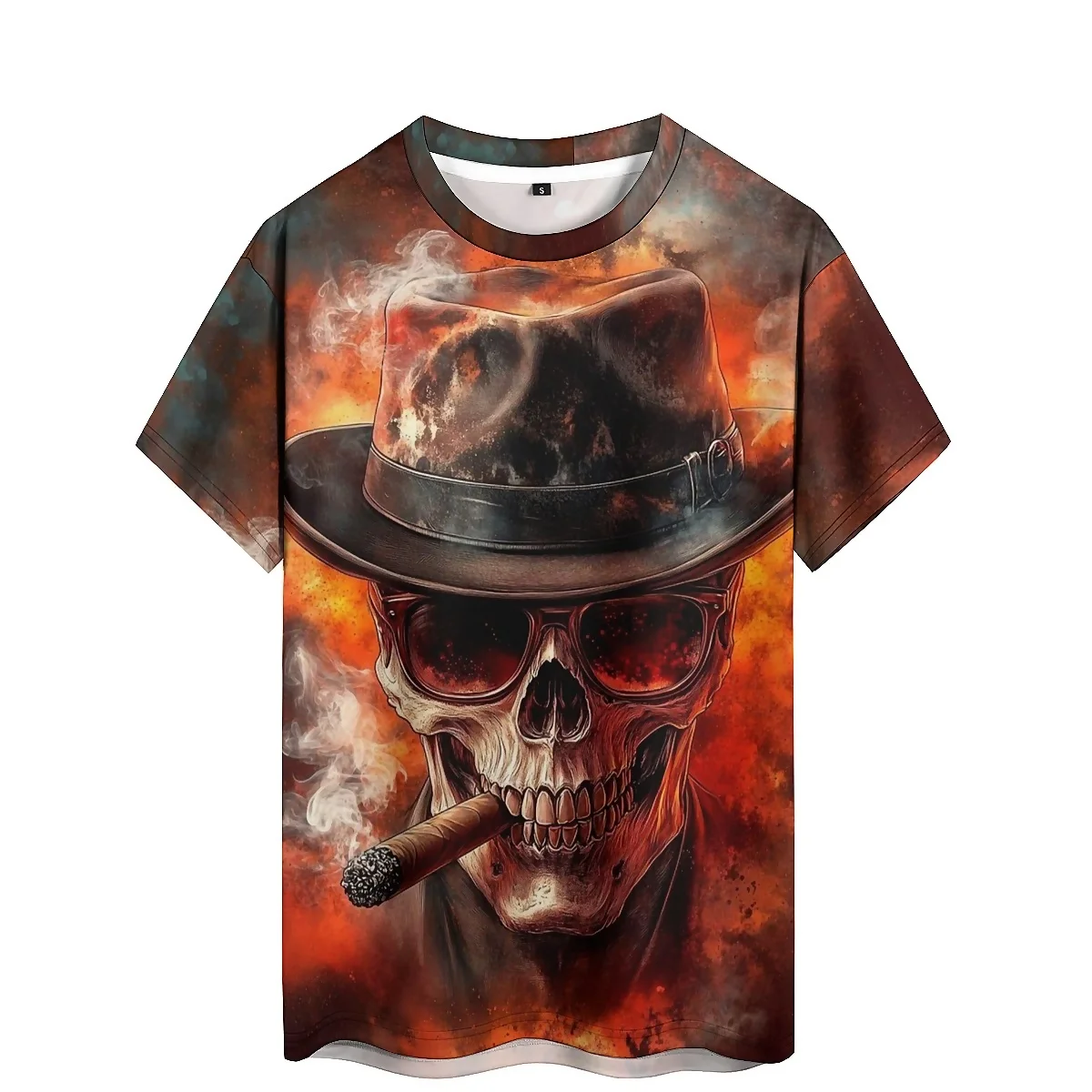 

Hip-Hop Style Men's 3D Printed Short-Sleeve T-Shirt - Youth High-Quality Smooth Top