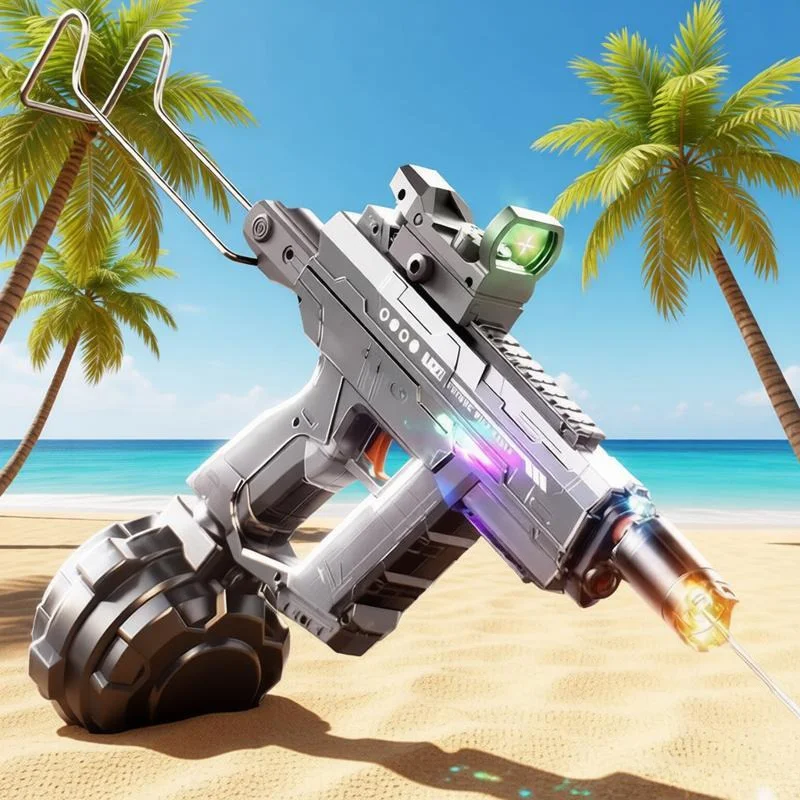 UZI Electric Water Gun Toys for Adults Summer Outdoor Beach Pool Shooting Games Toy Children Automatic Continuous WaterGun Gift