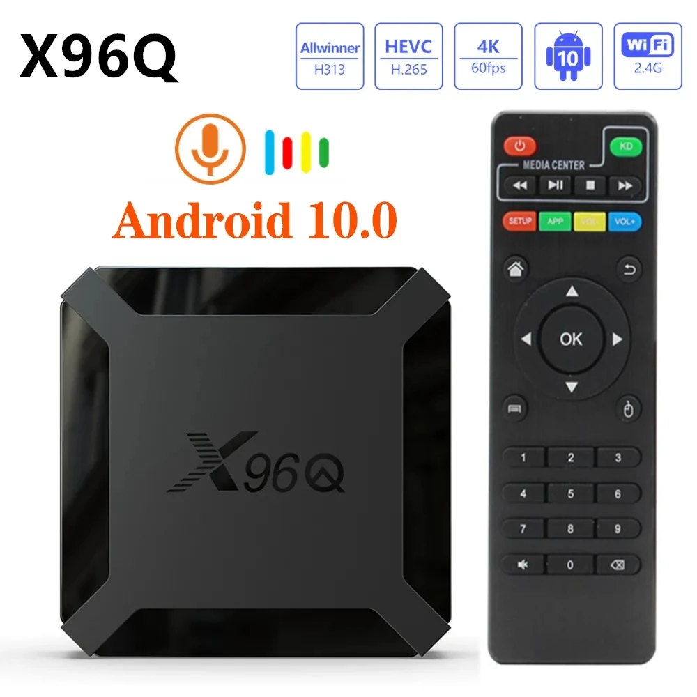 

ТВ-приставка X96Q, Android 2,4, Allwinner H313, 4 ядра, 4K, G, Wi-Fi, X96, 1 ГБ, 8 Гб