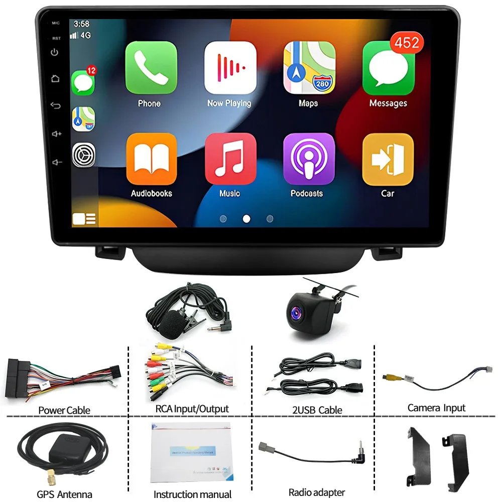 9 بوصة - تتميز بوظيفة CarPlay وAndroid Auto 2+64 جيجابايت للملاحة الداخلية لسيارة Hyundai i30 GD Android 15 لعام 2012-2017 #6