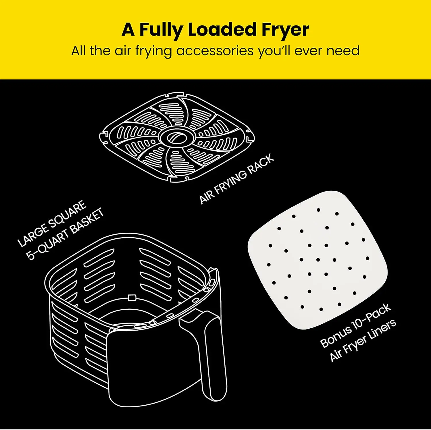 เครื่องจับเวลา60นาที5ในตัวหม้อทอด Air fryer ในตัวจับเวลา60นาทีสำหรับการปรุงอาหารเพื่อสุขภาพโดยใช้น้ำมันควบคุมอุณหภูมิได้น้อยลง80% สีดำ