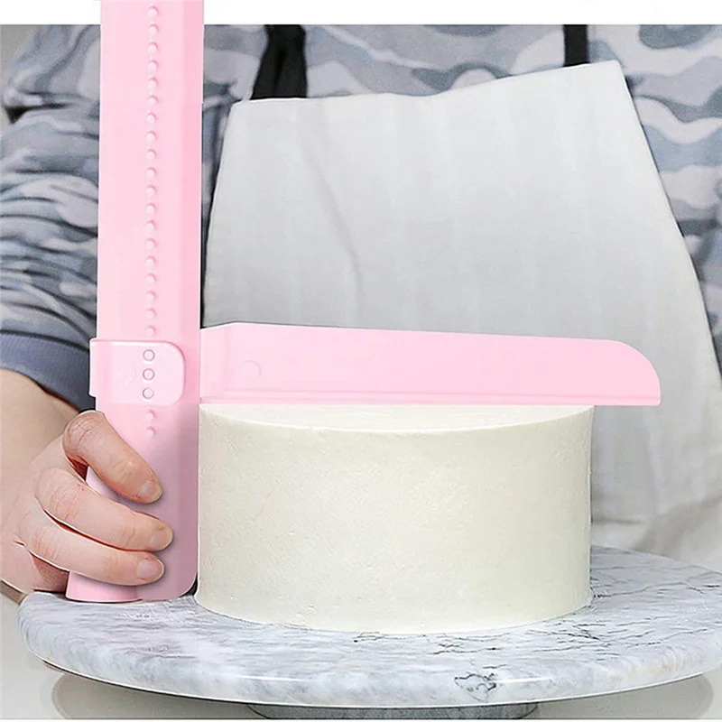 

ABYS-DIY Adjustable Spreader Cake Scraper Cream Smoothing Tool Kitchen Baking Accessories