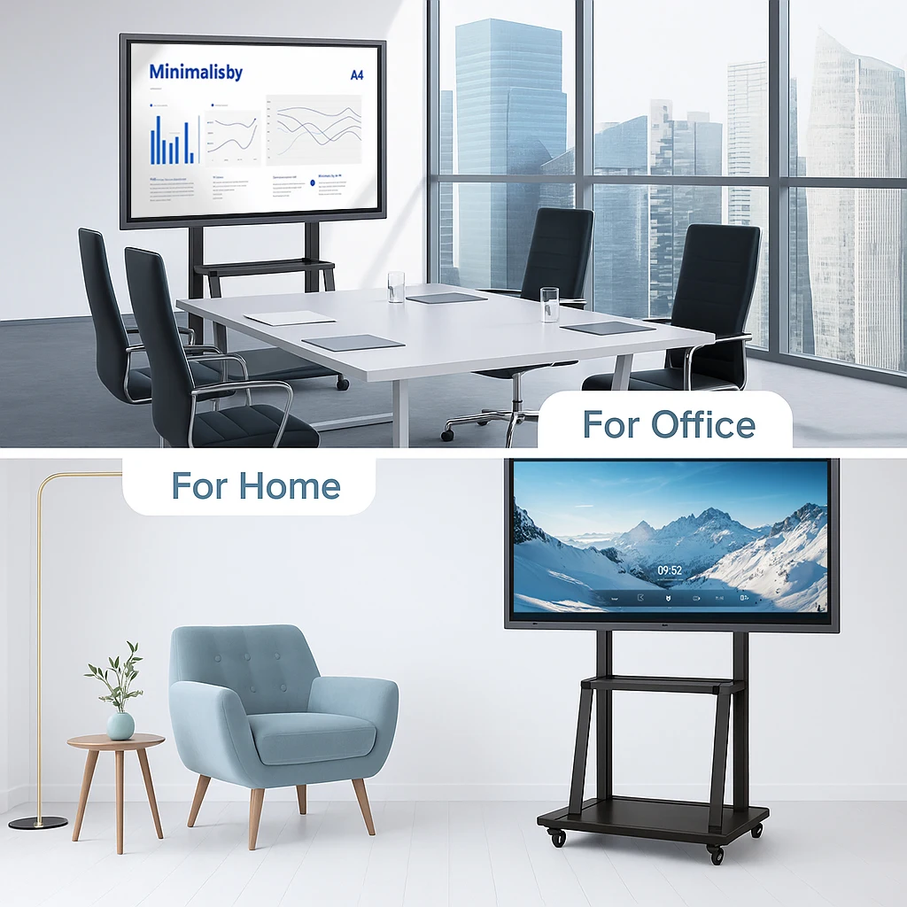 Smart Board with 20MP Camera – 65” 4K Touch Display Ideal for Business Meetings, Remote Classes, and Interactive Workshops