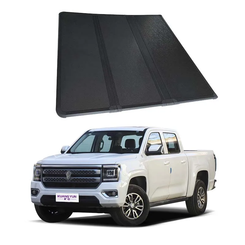 

Alloy Hard Tri-Fold Tonneau Cover for Nissan Frontier 2022-2024 Low Profile Pickup Truck Bed Cover Accessories Model Tacoma