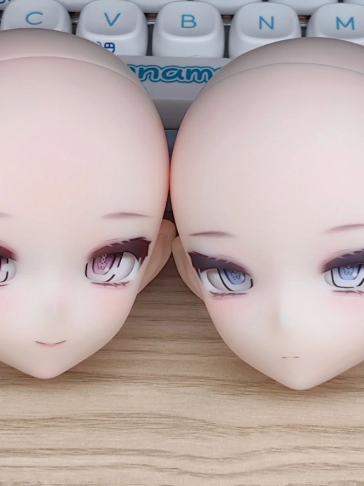 Small Sub-small Yuan Original Quarter-and-two-dimensional Yuan Genuine Vinyl Head Bjd Homemade 1/4 Head Doll Accessories