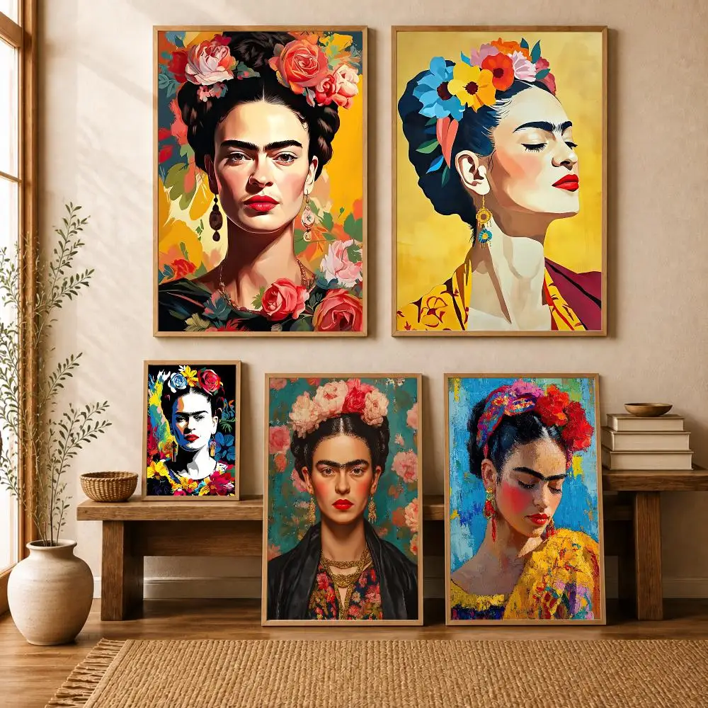 Classic F-Frida Kahlo Art Poster Modern Home Living Bedroom Bar Hallway Waterproof Wall Art Aesthetic Decor