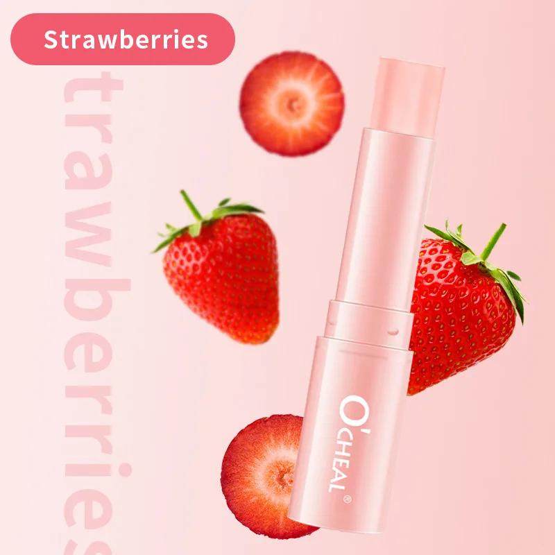 Honey Moisturizing Lipstick Strawberry Honey Peach Colorless Moisturizing Base Lip Balm To Fade Lip Lines Daily Use Lipstick