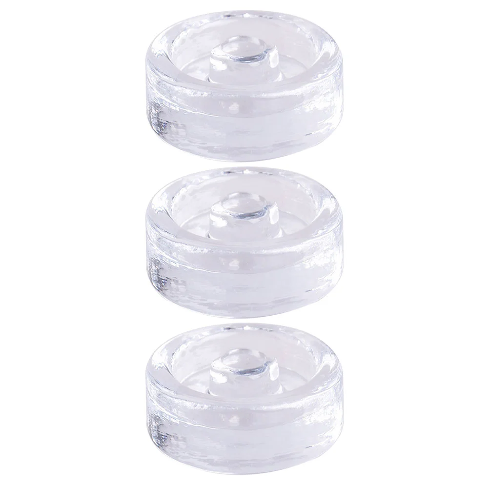 

3 Pcs Fermented Glass Weights Clear Fermenting Lids Mason Jar Pickle Transparent Practical Fermentation for Jars Bottle