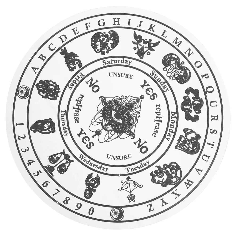 Display Divination Information Board Craft Acrylic Prop Desk Home Pine Wood Tool