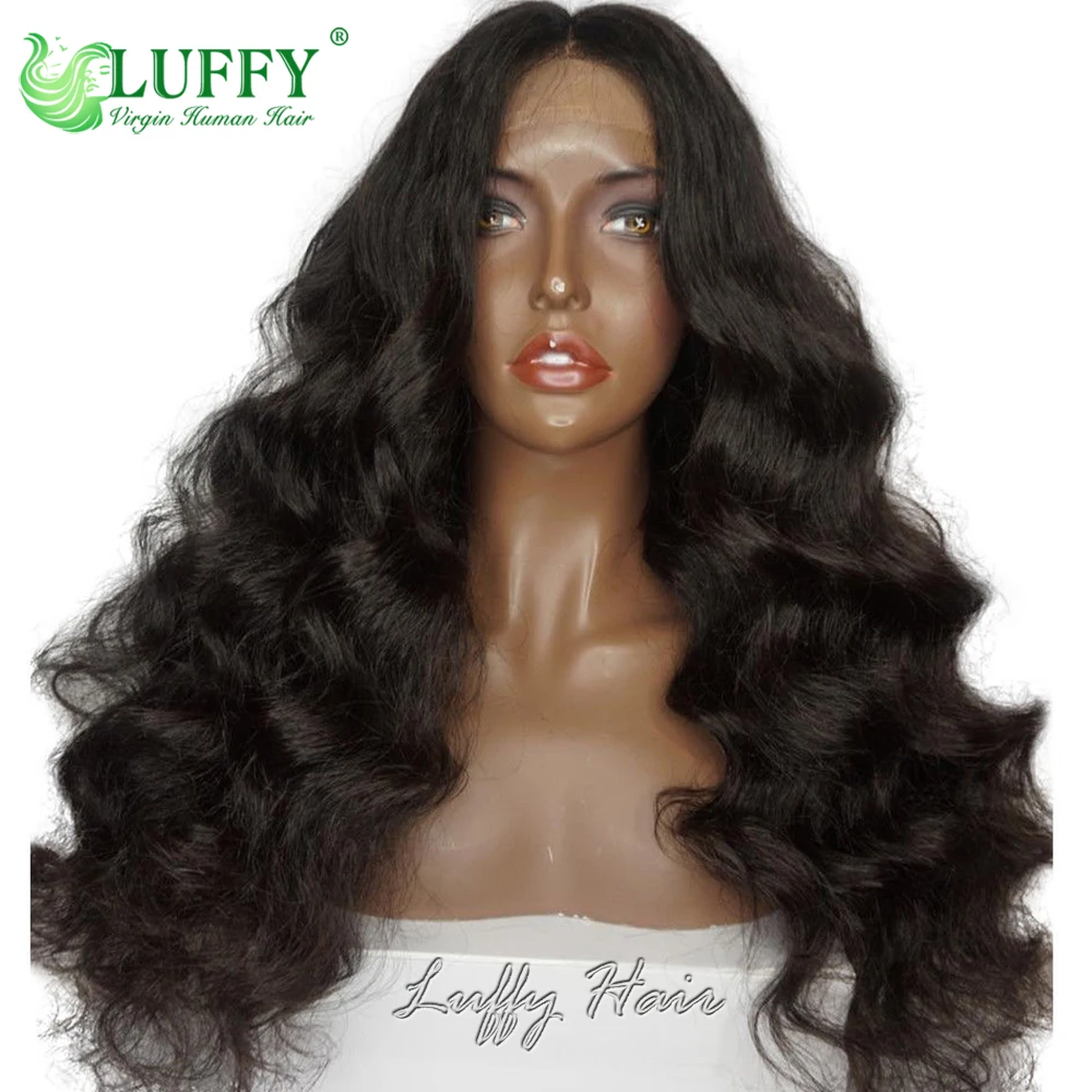 Body Wave Silk Base 5x5 Full Lace Human Hair Wig Brazilian Remy Hair Wavy Pre Plucked Silk Top Full Lace Wigs With Baby Hair