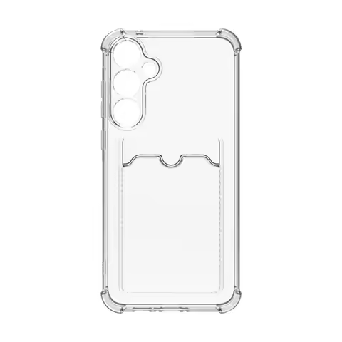 For Samsung Galaxy S10 S20 S21 S22 S23 S24 FE Plus UItra Luxury Soft Card Bag Phone Case Transparent Bumper Cover