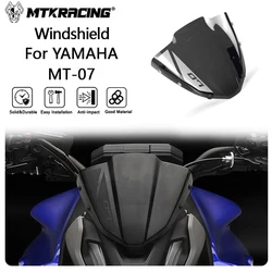 MTKRACING Windshield For YAMAHA MT-07 2021-2024 Motorcycle Accessories Windscreen Deflector Extention Kit Windshield Fairing