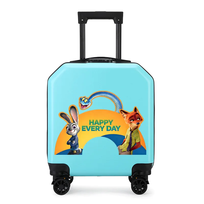 children's-carry-on-suitcase-18-inch-password-lock-travel-luggage-gift-cartoon-pattern-for-boys-and-girls