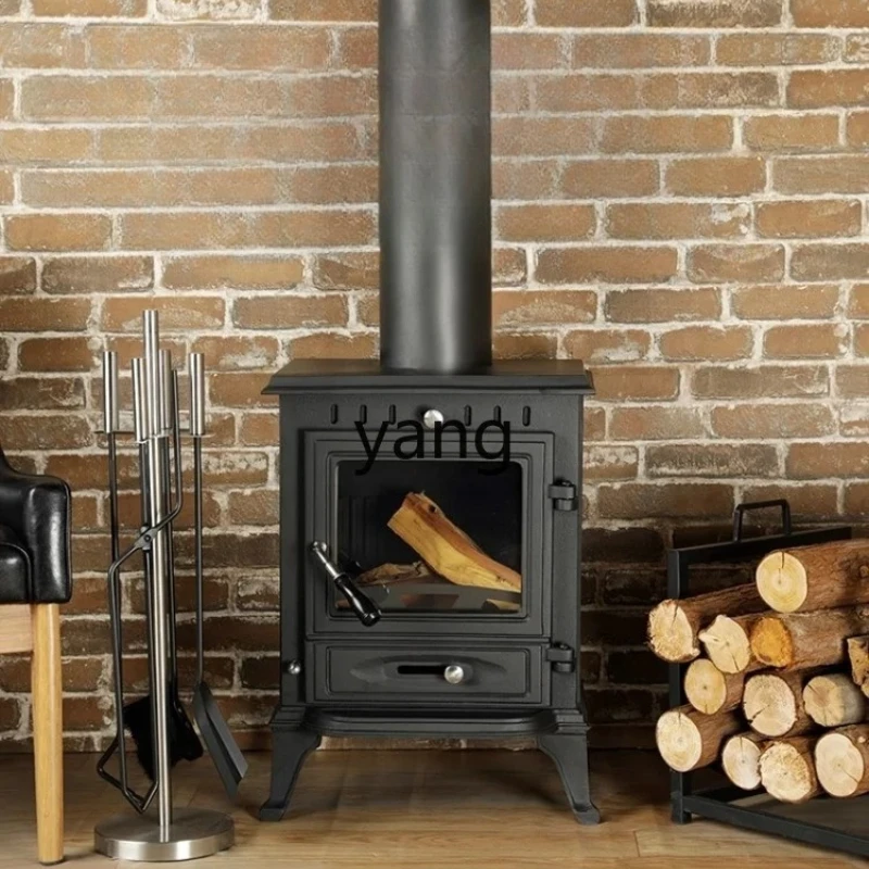 

Yjq Fireplace Winter Heating Wood Burning Small Heater Cast Iron Independent Rural Self-Built Houses