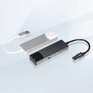 Tấm âm thanh PC USB bên ngoài, sau các kênh Adrawal, 7.1, 5.1, tấm âm thanh, bộ chuyển đổi, quang học, AC-3 DTS 8 Tấm âm thanh bán hàng chính 7.1 USB - №8