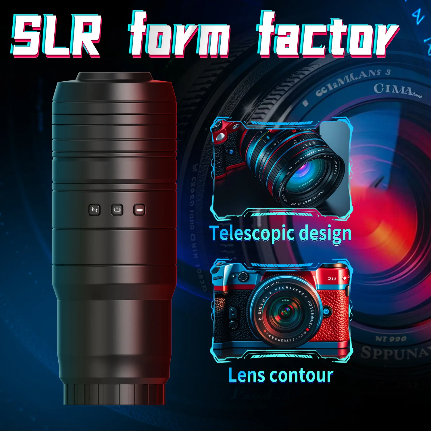 Photography Girl Model Airplane Cup Extension Vibrating Sound Emitting Sucking Self-Pleasuring Device Male Sex Toys GIET - view 4