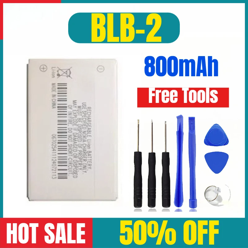 

800mAh for Nokia BLB-2 8250 8210 8850 8910 8310 3610 8200 Mobile Phones Battery
