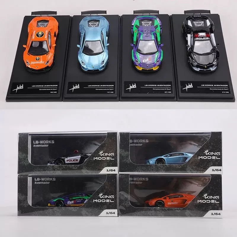 

МОДЕЛЬ KING 1:64 Lamborghini LP700 LB, литая под давлением модель автомобиля из сплава с широким кузовом, игрушка для мальчиков, коллекционное украшение для взрослых.