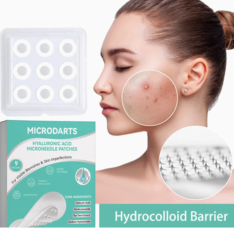9Patches Microneedle Patches Pimple Therapy Invisible Patches Soluble Hyaluronic Acid Blemish Therapy Sticker Skin Care