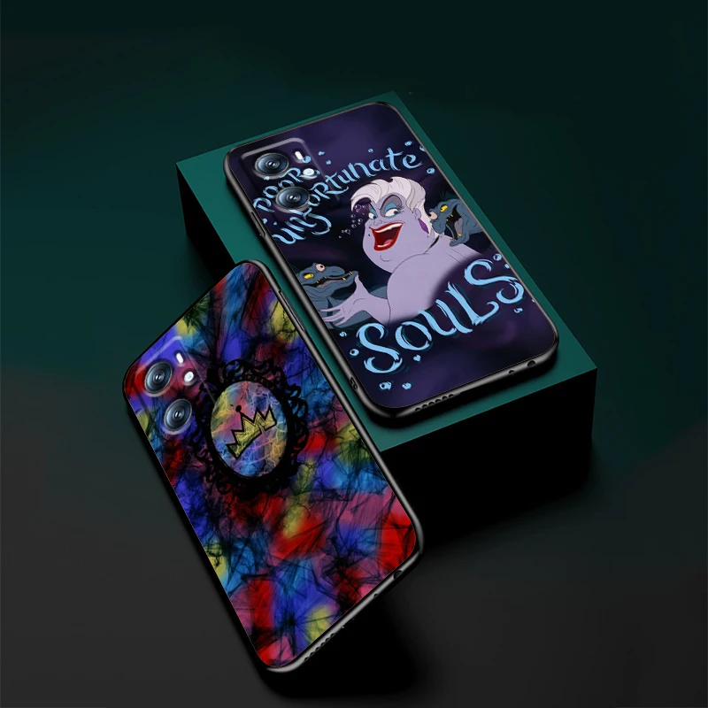 Disney Evil Queen Fairy Tales For OPPO Find X6 X5 X3 A54S A5 A94 A16 A53S A57 A74 A72 A98 A78 A96 A9 5G Black Soft Phone Case