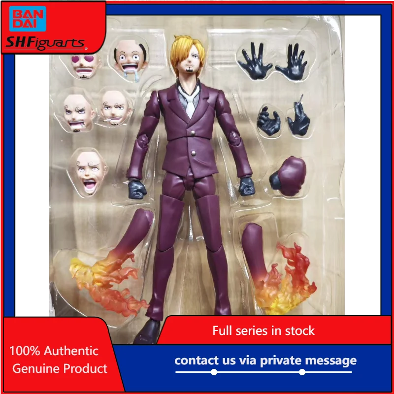 

In Stock Bandai S.H.Figuarts One Piece Sanji The Raid on Onigashima Anime Action Figure Collectible Model Toy