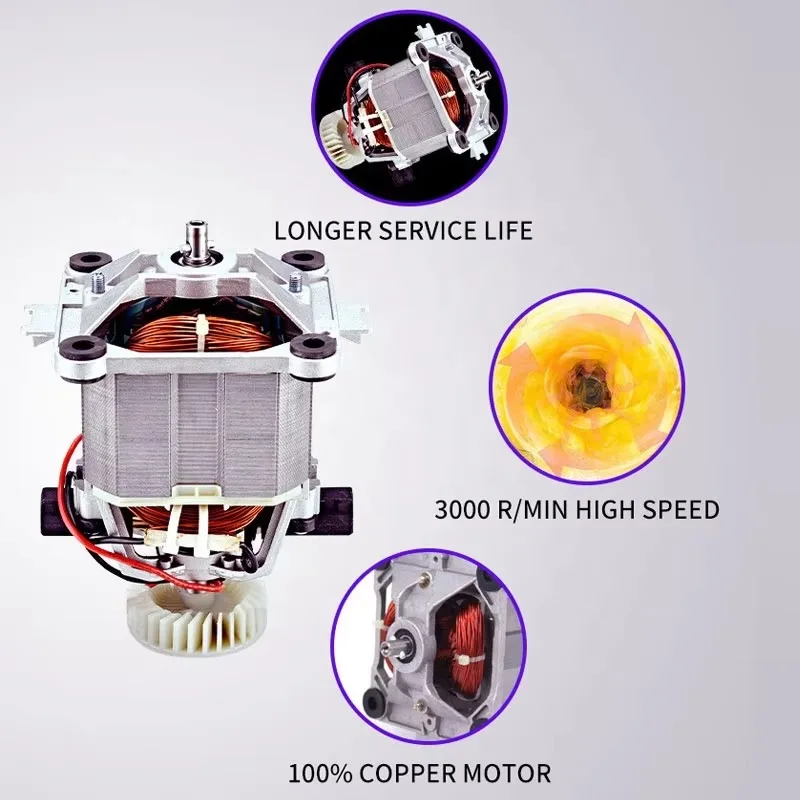 Commercial Blender 2.5L Manual Juice Extractor Large Capacity Automatic Juicer