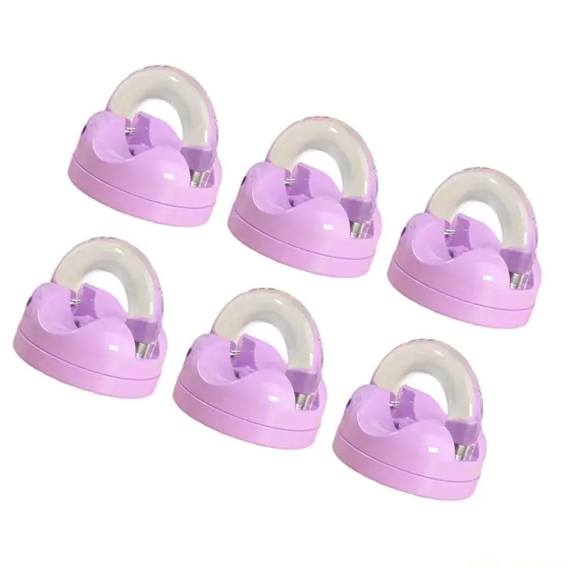 M5TD 6Pcs Easy Access Rotatable Cord Clips Colorful SelfAdhesive Cable Holders for Desk Wire Arrangement