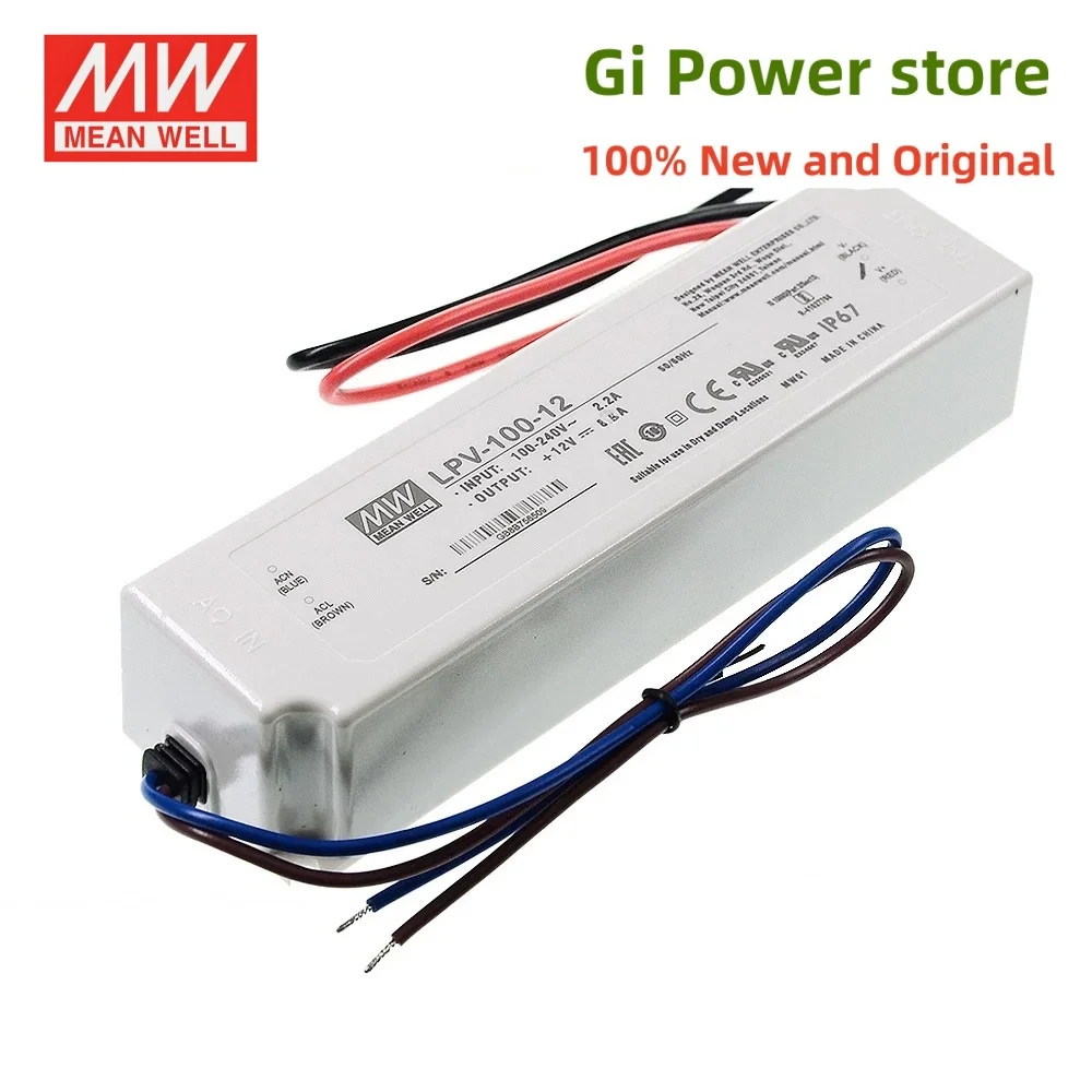 LPV-100 100W MW LED سائق تحويل التيار الكهربائي LPV-100-5 LPV-100-12 LPV-100-15 LPV-100-24 LPV-100-36 LPV-100-48 الإضاءة #3