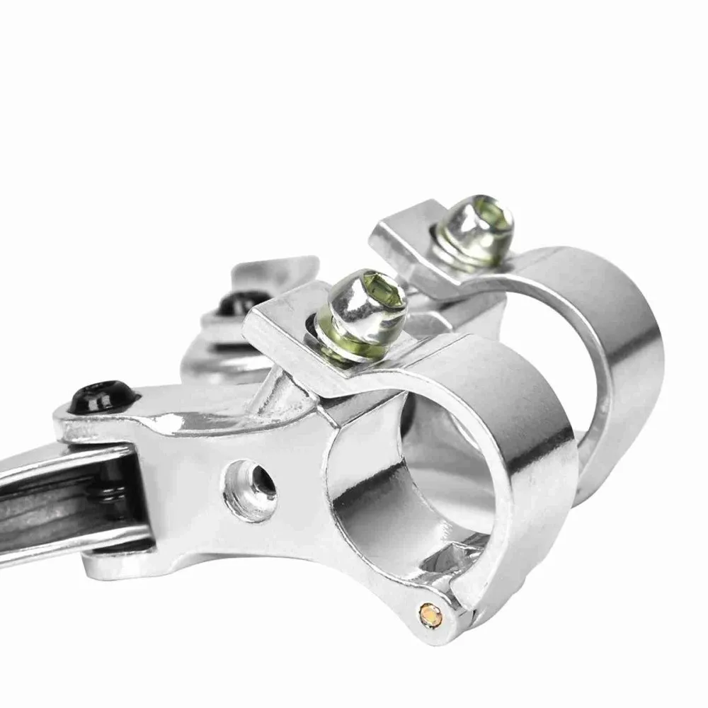 

1 пара тормозных рычагов из алюминиевого сплава, черный/серебристый, 24 мм, дисковый тормоз, легкая велосипедная тормозная ручка для велосипедного руля диаметром 24 мм.