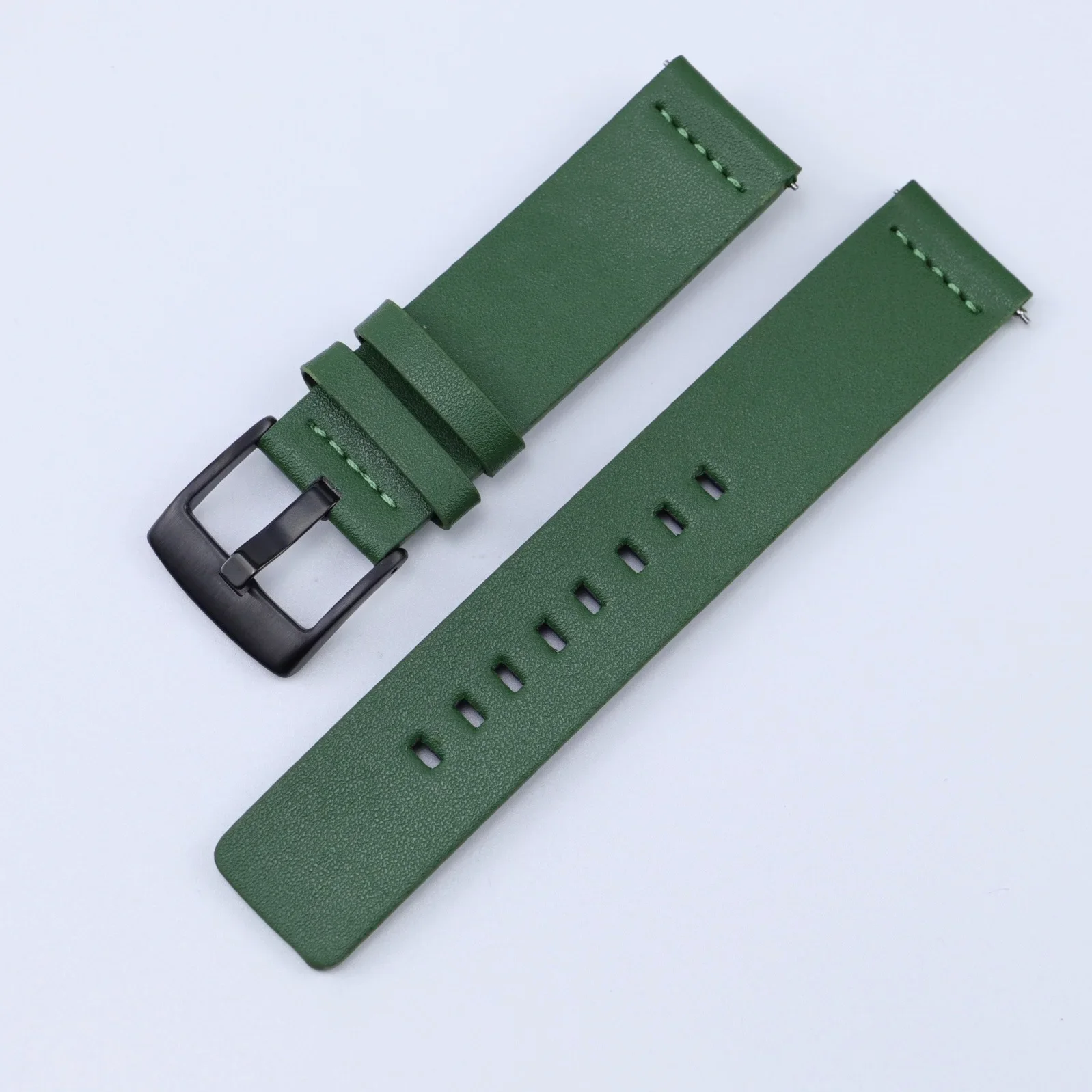 Leather Band for Samsung Galaxy Watch 6 5 4 40mm 44mm  6Classic 20mm Quick Fit 20mm 22mm 18mm 24mm for Huawei Watch GT4 46mm image 4