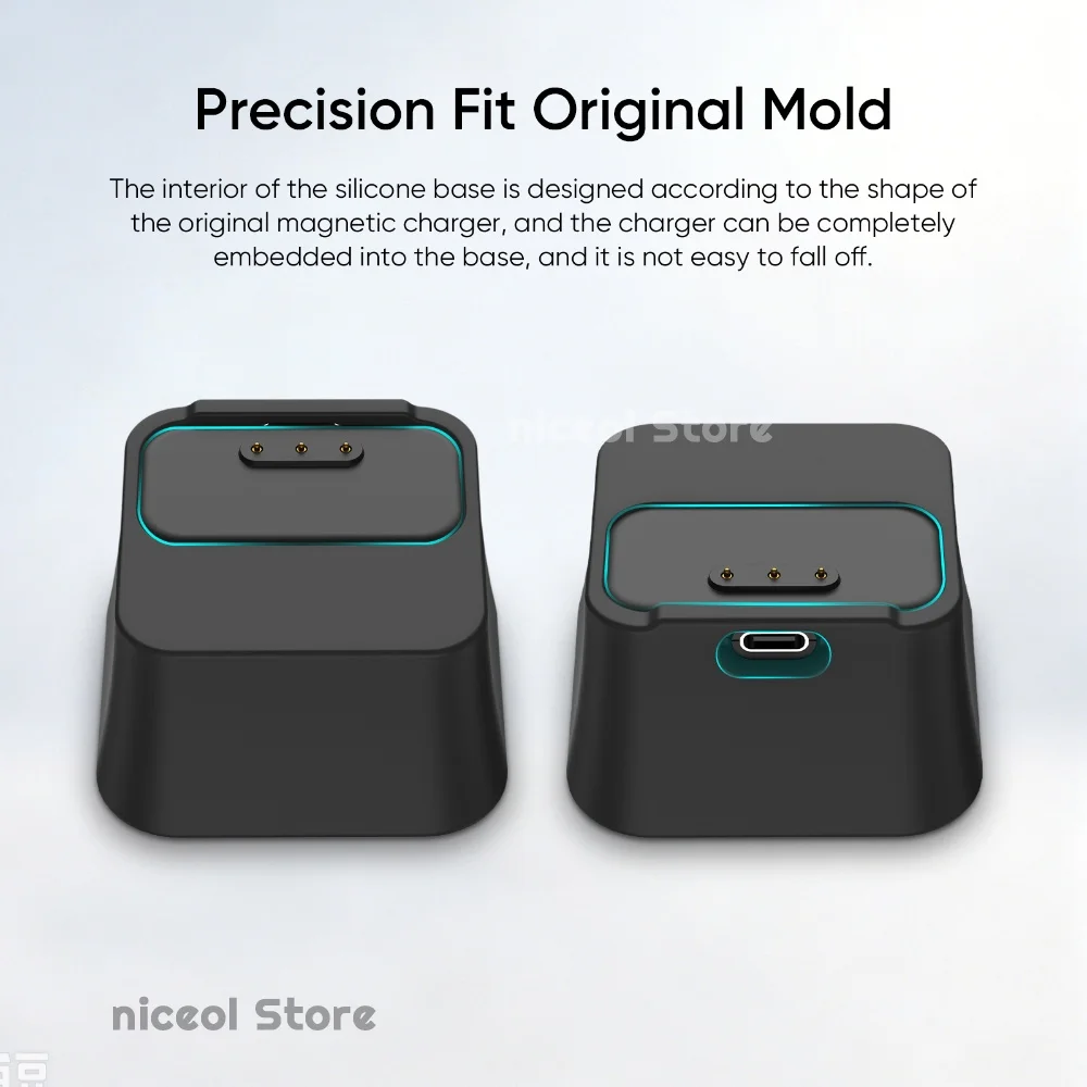 Silicone Replacement Charging Dock Magnetic Adsorption Stand Replacement Fast Quick Charges Stand for Business Trips and Travel