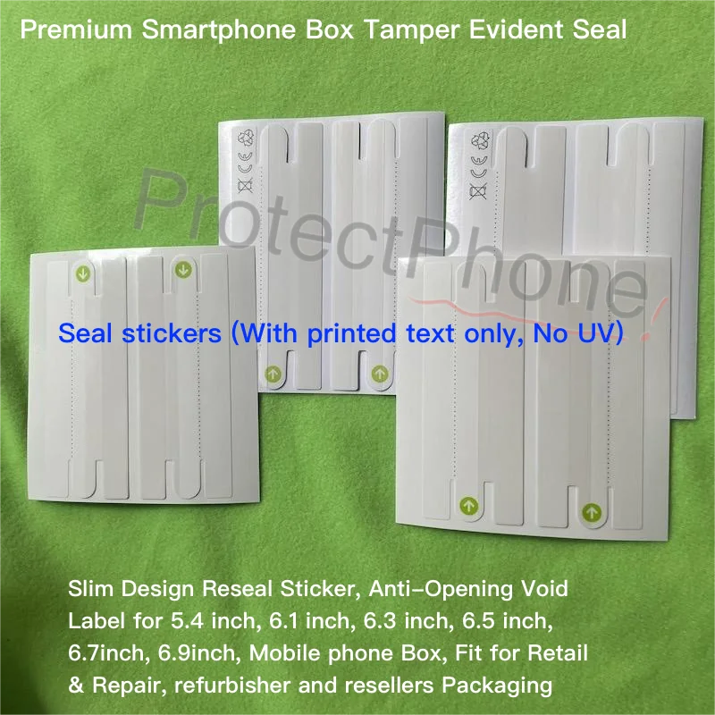 50Sets Phone Box Reseal Strips Tamper Evident Security Sticker For Repair & Retail 17Pro Max 17Air 17E 16Plus 16E 15Plus 13Mini