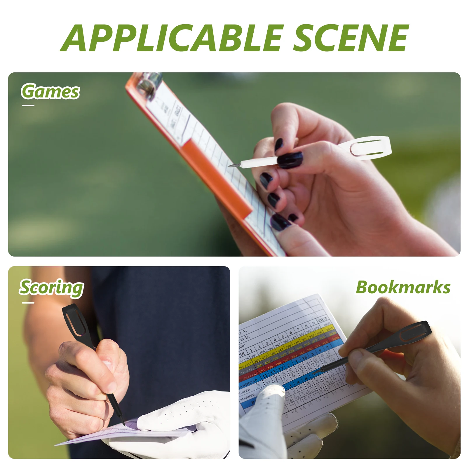 

40 Pcs Scoring Pencil Golf Pencils with Rubbers Writing Small Mini Number Golfs Golfing for Practice Supplies