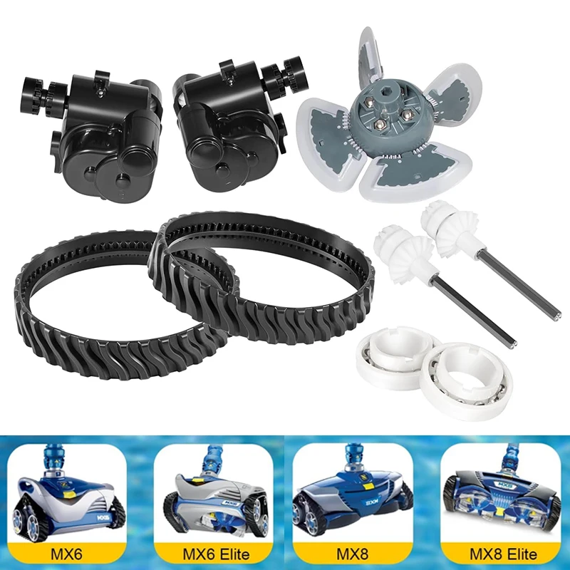 Zodiac R0796200 MX8/MX8 Elite Pool Cleaner Tune Up Kit with Flex Power Turbine, Directional Control Devices, Tracks, Drive Shaft
