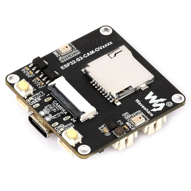 ESP32-S3 XiaoZhi AI Camera Development Board with Dual Microphones and Display Port Interface