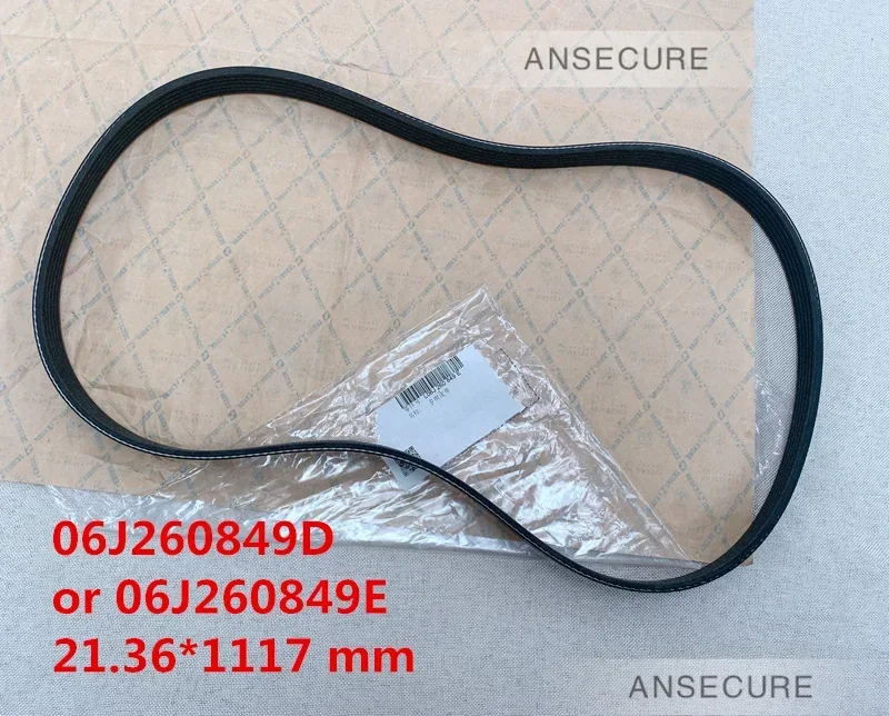 Correa de Alternador para Motor 1.8/2.0, Correa Poli V para Audi A3 TT Q3 VW Beetle Golf Jetta Passat CC Tiguan Sharan Skoda Seat 06J260849D