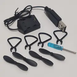 4D-V2 Mini RC Drone Original Accessories Blade Protecting Frames Propellers USB Charging Wire Screwdriver for 4DRC V2 Drones