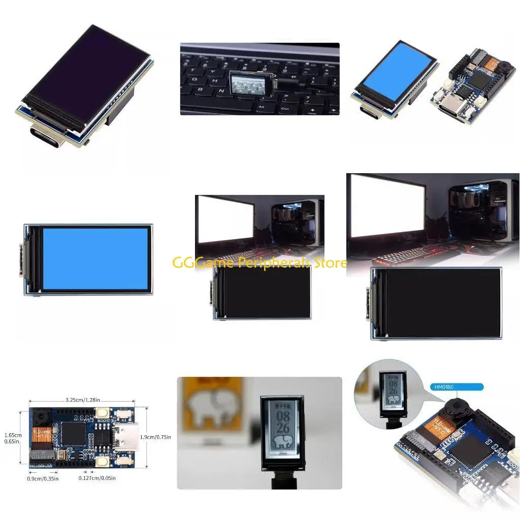 

U55B For RPi Camera RP2040 Camera HM01B0 Bevelopment Board 1.14inch LCD ST7789