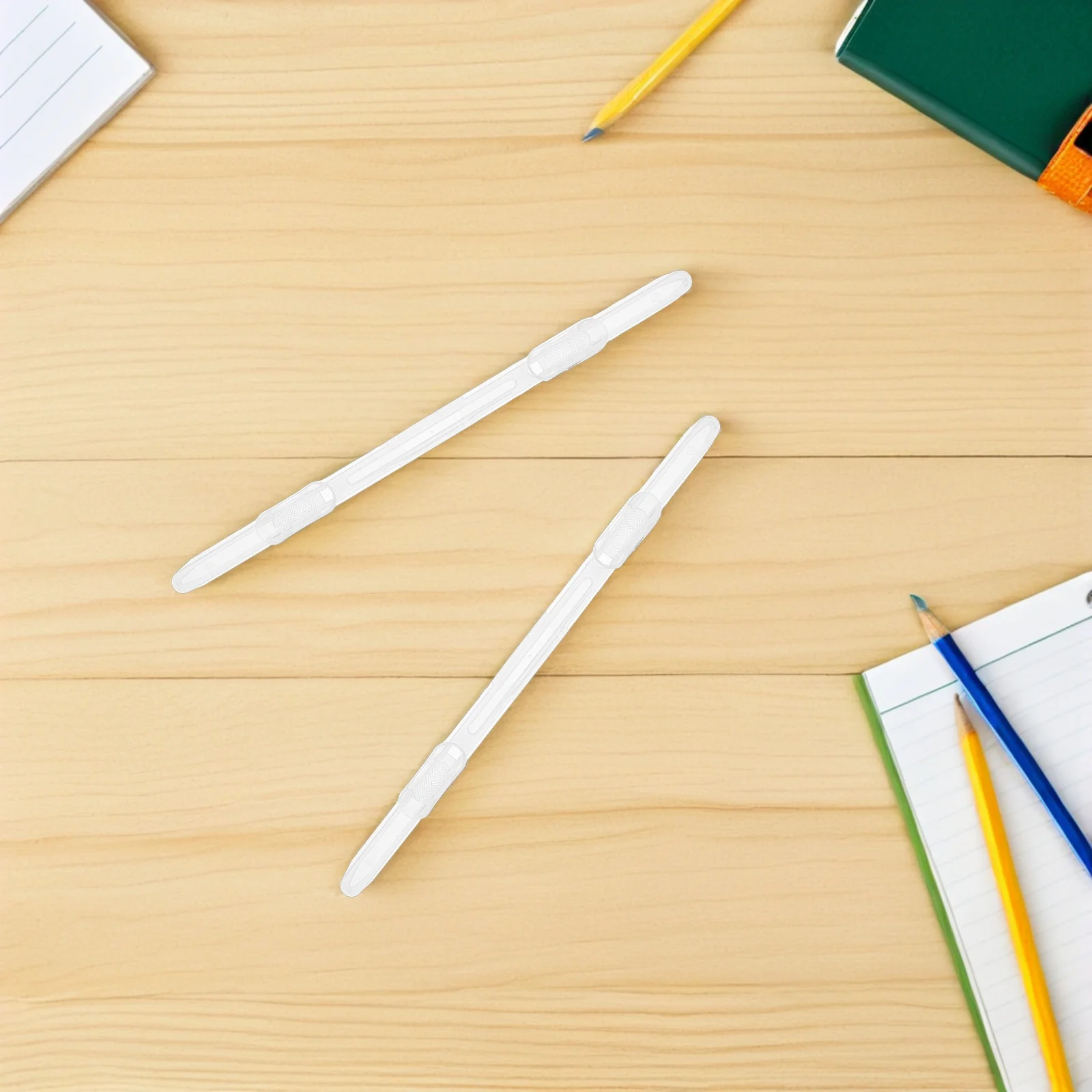 

100Pcs Loose-Leaf File Clip Plastic Paper Binder Strip for Office Stationery Efficient Document Management Binding Paperwork