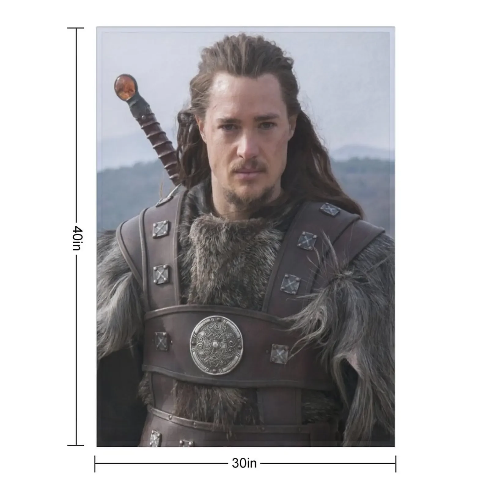 Uhtred of The Last Kingdom Throw Blanket for winter halloween Sofa Sofas Blankets